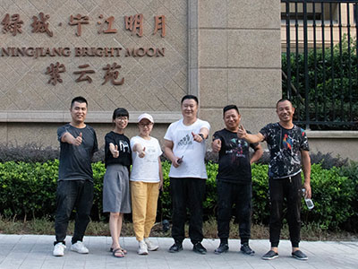 爱多邦石膏基自流平浙江台州绿城宁江明月施工